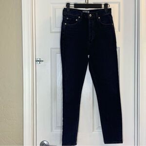 AGOLDE Nico High Rise Slim Fit Relic Wash Button Fly Crop Jeans Size 25